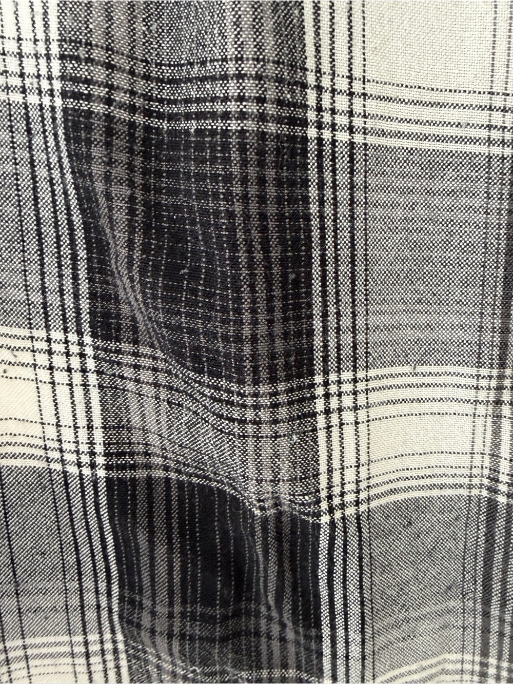 Mossimo Supply Co. Black and White Plaid Midi Skirt - Picture 4 of 4